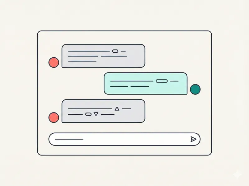 Chat interface illustration