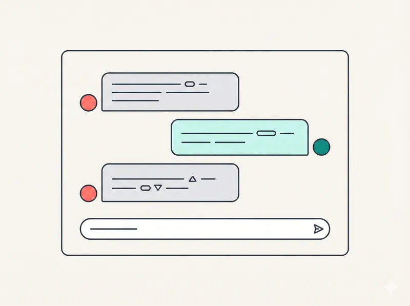 Chat interface illustration