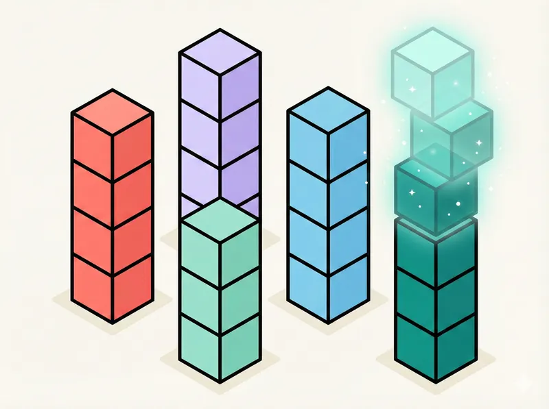 Block towers illustration